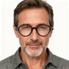 Sutton Retro Round Acetate Glasses Frame JMMCR-58