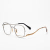HONGMEI Titanium eyeglass frames Hyperopia Reading Myopia Prescription Glasses Men's and women's grade glasses Retro Polygon