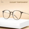 HONGMEI Women Glasses Ultra-light Decoration TR90 Pure Titanium Eyewear Transparent Retro Round Optical Prescription Frame