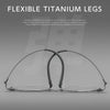 HONGMEI Half frame eyebrow frame, eyeglass frame for men, ultra light pure titanium Myopia Preyeglass frame, myopia glasses 2605