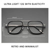 HONGMEI Titanium Men's glasses women's grade Prescription trends Decorative frame optical lenses Reading Blue light filter