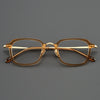 HONGMEI New Ultra-light Big Retro Square Optica Eyeglasses Hyperopia Reading Frame Full Rim Styles Big Face Pure TitanismBT55001