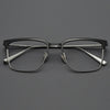 HONGMEI Business Pure Titanium Glasses Myopia Prescription Eyeglasses Frame Men Retro Square Luxury Optica Hyperopia Readsm19053