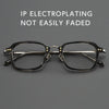 HONGMEI New Ultra-light Big Retro Square Optica Eyeglasses Hyperopia Reading Frame Full Rim Styles Big Face Pure TitanismBT55001