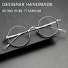 HONGMEI myopia Retro Round Eyewear Men Pure Titanium Optical Prescription photochromic Eyeglasses Frame Women sm-10518