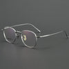 HONGMEI Retro Round Ultra-light Titanium frame Hyperopia Reading Myopia Prescription Glasses Men and Women High Quality
