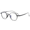 HONGMEI Personalized Polygon Pure Titanium Eyewear Small FaceDesigner japanese handmade glasses frame Hyperopia Reading Myopia