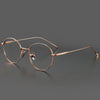 HONGMEI Round glasses Prescription blue light glasses women reading Multifocal Myopia Titanium glasses frame Optical sm-1644