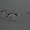 HONGMEI Business Pure Titanium Glasses Myopia Prescription Eyeglasses Frame Men Retro Square Luxury Optica Hyperopia Readsm19053