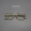 HONGMEI Luxury eyeglass frames titaniPrescription men reading glasses women Myopia Computer blue light prevention discoloration