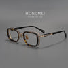 HONGMEI Luxury eyeglass frames titaniPrescription men reading glasses women Myopia Computer blue light prevention discoloration