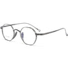 HONGMEI Personalized Polygon Pure Titanium Eyewear Small FaceDesigner japanese handmade glasses frame Hyperopia Reading Myopia