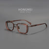 HONGMEI Luxury eyeglass frames titaniPrescription men reading glasses women Myopia Computer blue light prevention discoloration