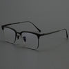 HONGMEI Business Pure Titanium Glasses Myopia Prescription Eyeglasses Frame Men Retro Square Luxury Optica Hyperopia Readsm19053