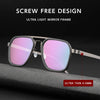 HONGMEI Titanium Men's glasses women's grade Prescription trends Decorative frame optical lenses Reading Blue light filter