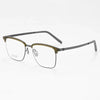 HONGMEI Half frame eyebrow frame, eyeglass frame for men, ultra light pure titanium Myopia Preyeglass frame, myopia glasses 2605