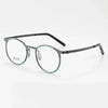HONGMEI Vintage tortoiseshell glasses frame for men, high prescription round frame, ultra light pure titanium myopia glasses fra