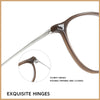 HONGMEI Women Glasses Ultra-light Decoration TR90 Pure Titanium Eyewear Transparent Retro Round Optical Prescription Frame